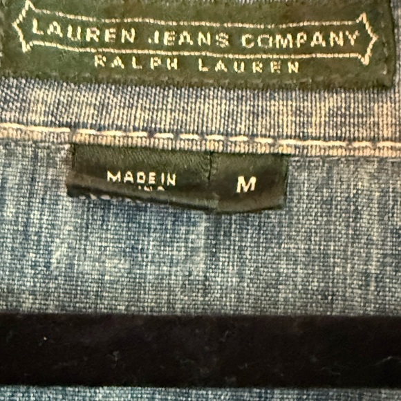 Ralph Lauren Blue Denim Top - Picture 3 of 3
